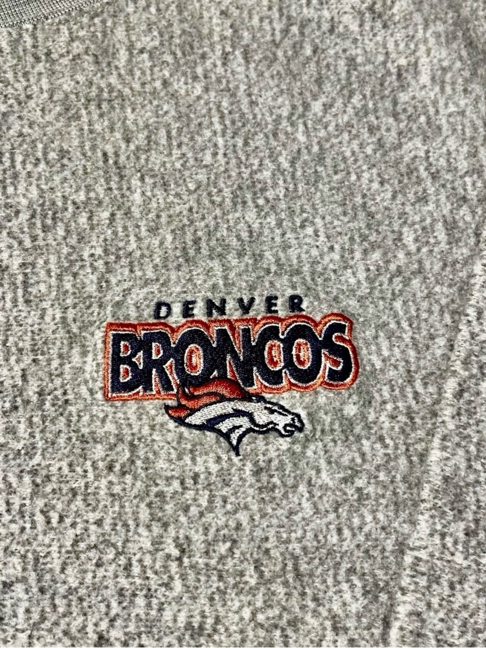 Vintage Gray Denver Broncos Pullover Sweater